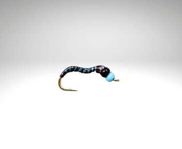 Bindaris Pfauengras Nymphe PF904 – Dunkelrot/Peacock Quill Blau