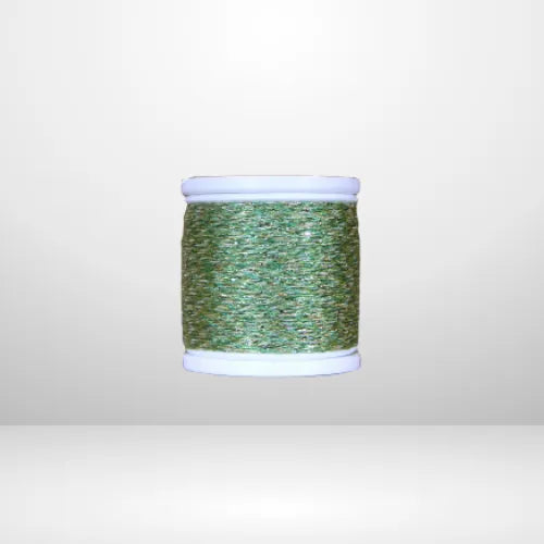 bindaris Lametta Metallic in schimmernden Grün.